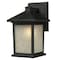 Z-Lite Holbrook Outdoor Wall Light, Black And White Seedy 507B-BK - alternate 1